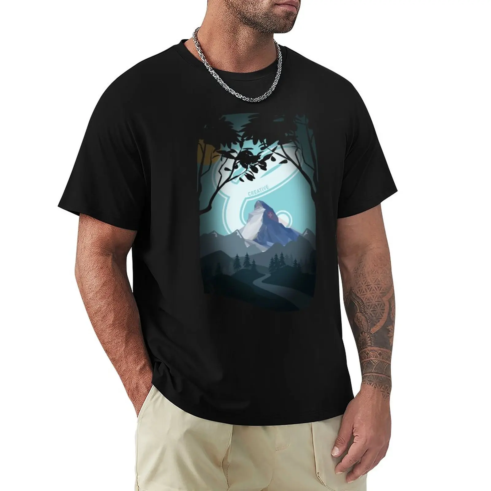 

Creative Matterhorn T-Shirt Blouse oversizeds Men's t shirts