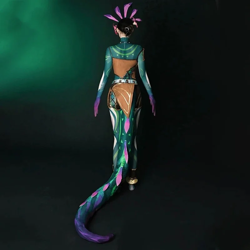 COWOWO LOL Neeko أزياء النساء التأثيرية كوس لعبة أنيمي زي حفلة الهالوين لعب دور الملابس الملابس #3