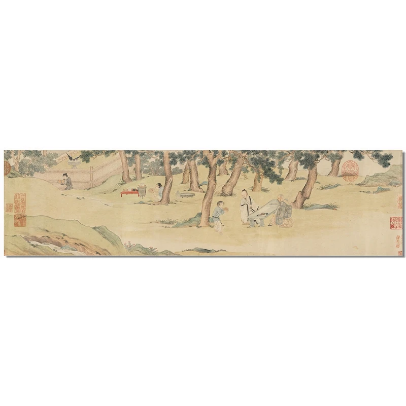 

Копировальная картина из бумаги Сюань высокой четкости Ming Qiu Ying от музея древней китайской классической искусства