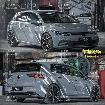 適用於大眾高爾夫6、高爾夫7、高爾夫8 GTI車身訂製運動時尚賽車乙烯基貼紙配件 10 最佳銷售 汽車貼紙 - №10