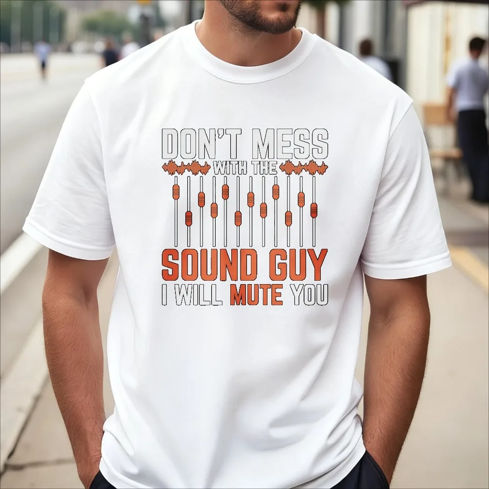 Funny Sound Audio Engineer Gift Tshirt Casual Fashion Loose Harajuku Man Women Clothing Summer Short Sleeve O-neck Tees