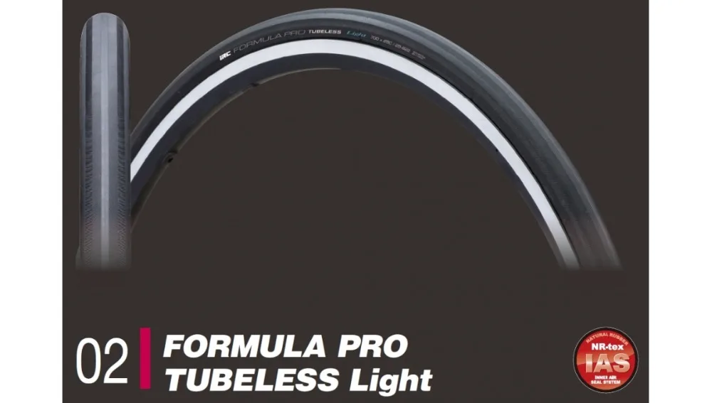 IRC Formula Pro Light Tubeless 700 x 23mm   25mm Folding Tire FOURIERS Agent