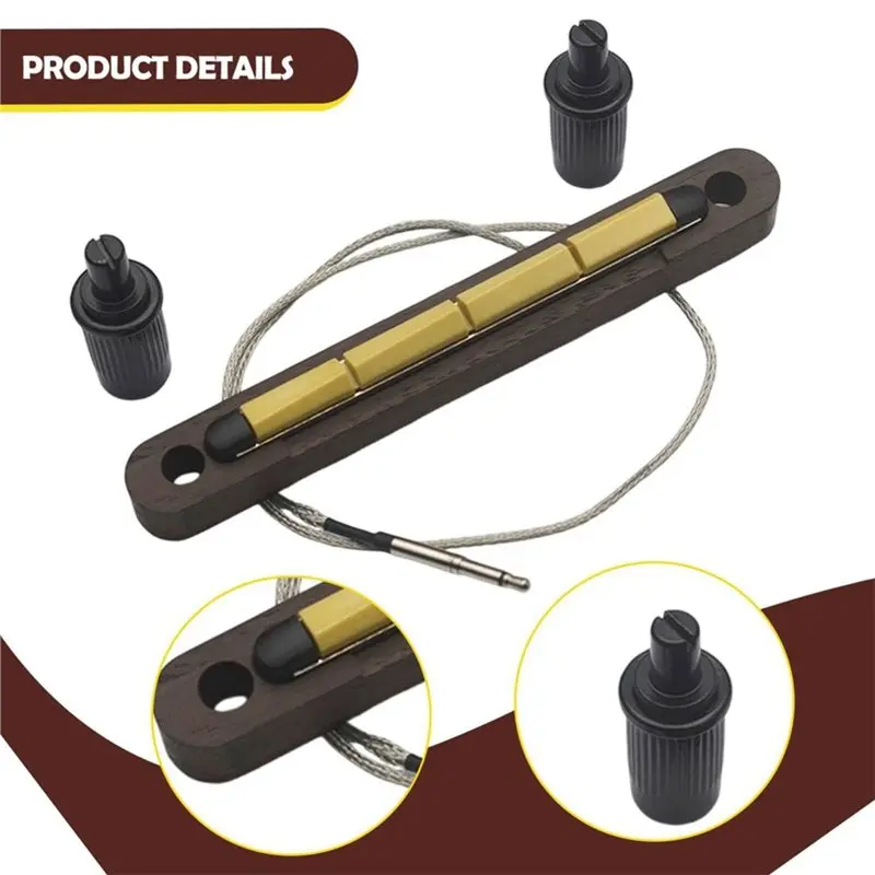 A07T-Onboard Micro Preamp System For Guitar Pickup Bar Bridge Saddle For Guitar Piezo Pickup Instrument Accessory