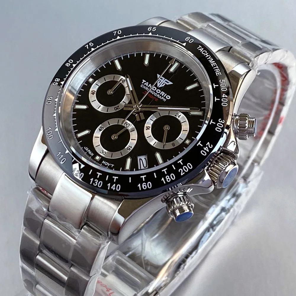 Tandorio New Luxury Dress 39mm Sapphire Multi Functional Japan