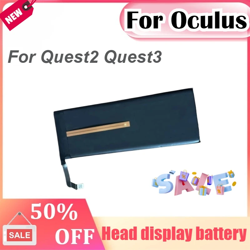 

New Head Display Rechargeable Battery for Oculus Quest2 Quest3 VR Glasses High Quality Helmet Battery