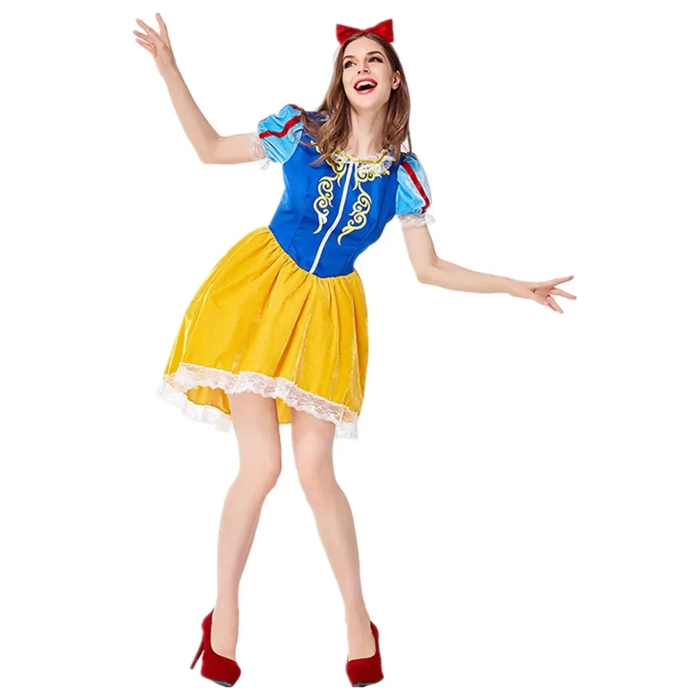

Sexy Adult Cartoon Movie Snow White Princess Halloween Party Dress Nightclub Fantasia Christmas Cosplay Costume