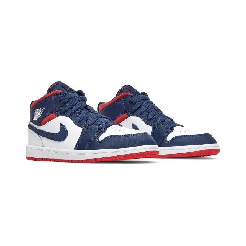 Nike Jordan 1 Mid SE PS Olympic Sneakers shoes BQ6932-104