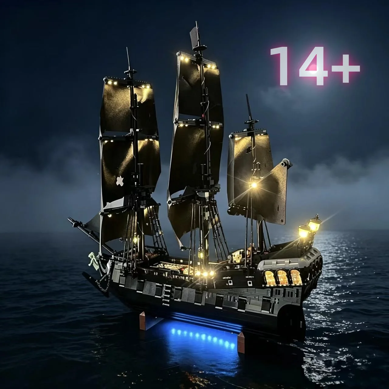 LED Light Compatible For Pirate Ship 10365 Building Blocks Remote Control Lamp (Not Include Building Blocks) Christmas Gift
