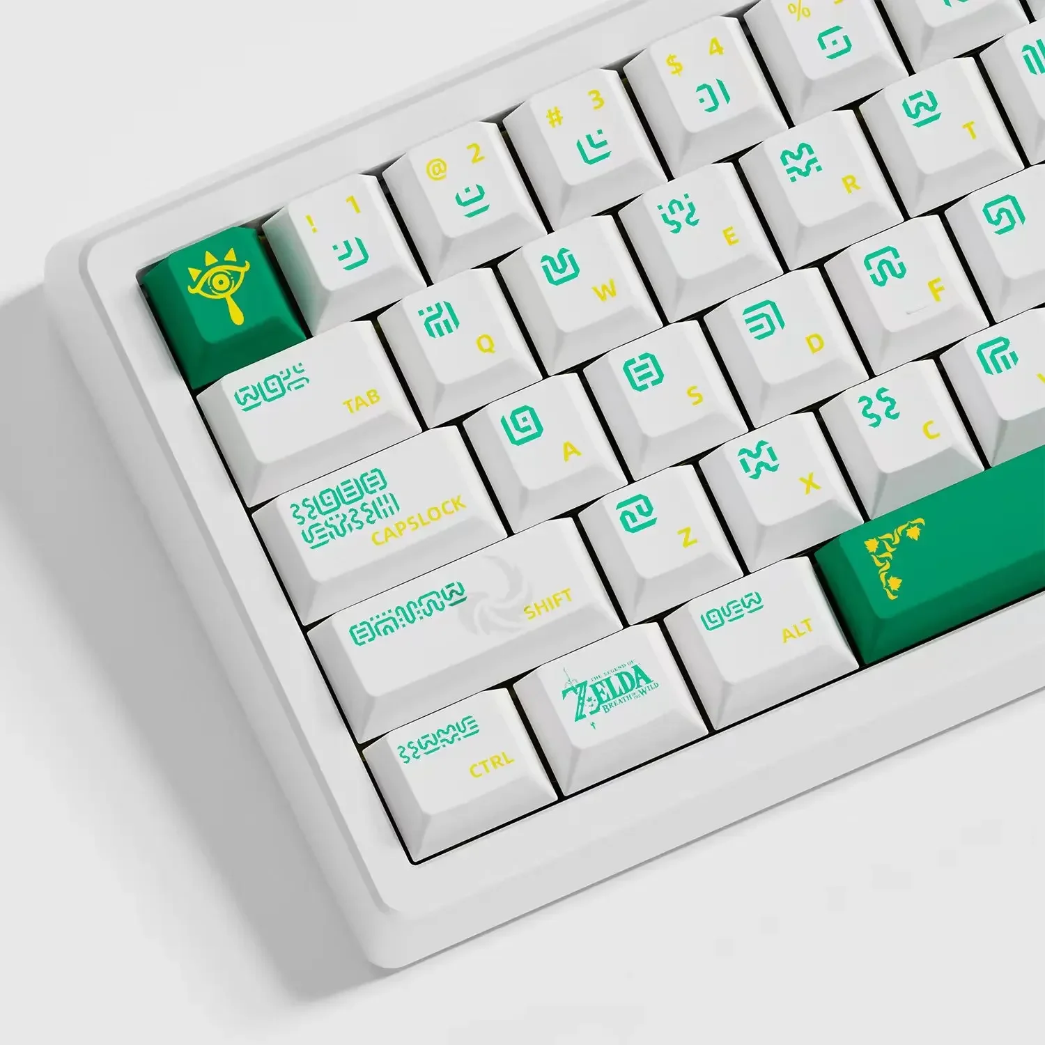 Guwen Keycap Original Alto PBT Sublimação Keycap 68/75/87/98/104