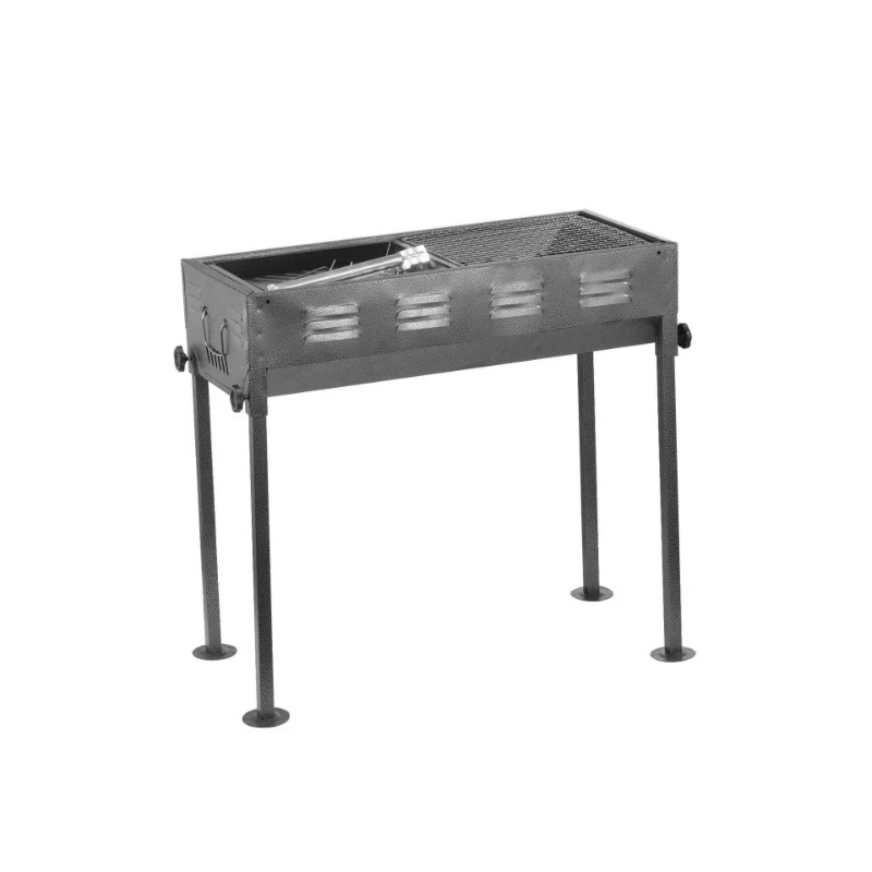 Multifunctional Outdoor BBQ Charcoal Stove Portable Foldable 31x62cm