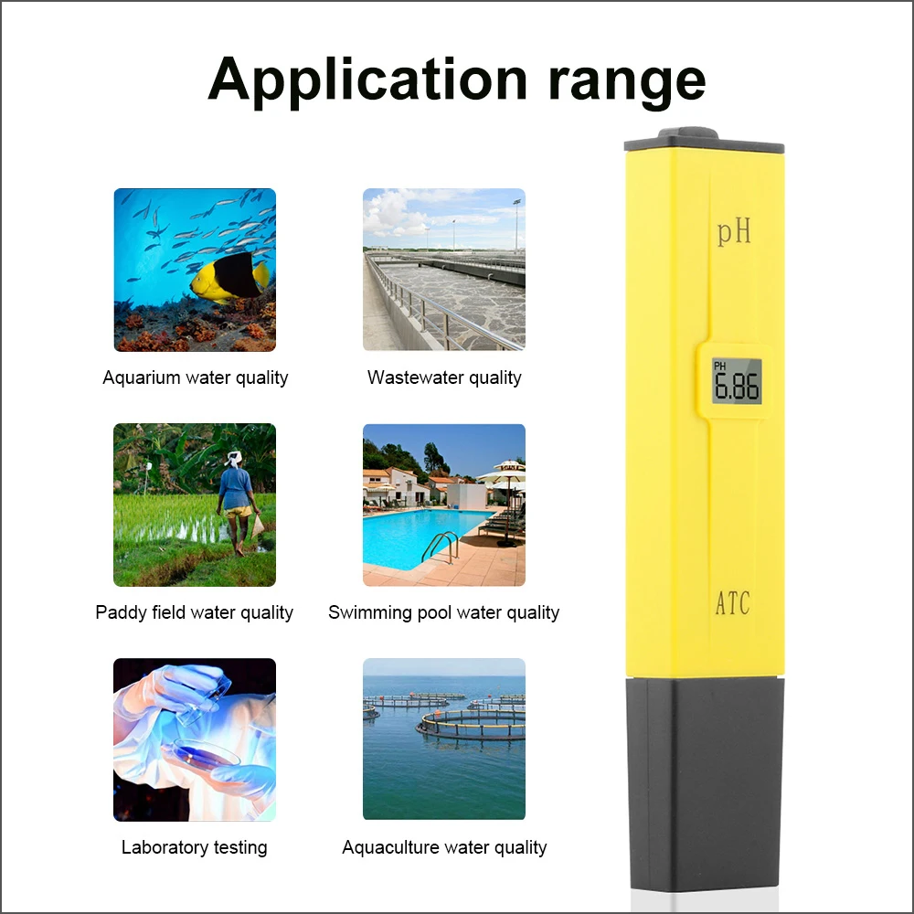 RZดิจิตอลPHเมตรคุณภาพอาหารดินAquarium PH Meter Miniแบบพกพาเครื่องทดสอบปากกาวัดช่วง0.00-14.00PH