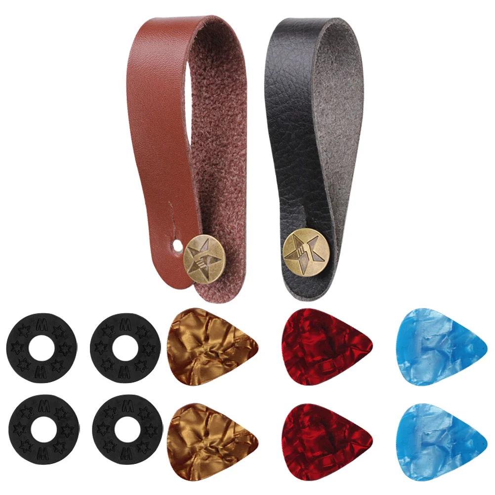 Headstock Strap Set Ukulele Guitar Pick Belt Plectrum Classic Headband Kit Accessories Non-slip Buckle Premium