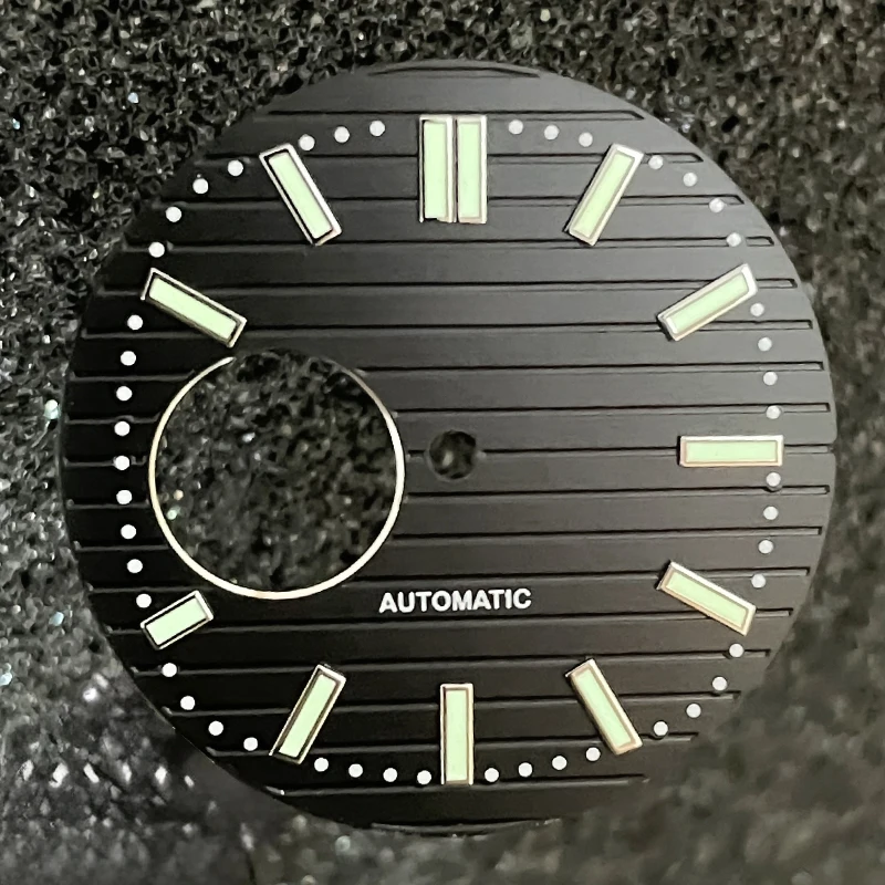 30.5 مللي متر NH35 الطلب S شعار Sunray 62MAS Prospex الأخضر مضيئة استبدال أجزاء وزارة الدفاع مناسبة ل NH38 ساعة يد تعمل بالحركة الهاتفي #6