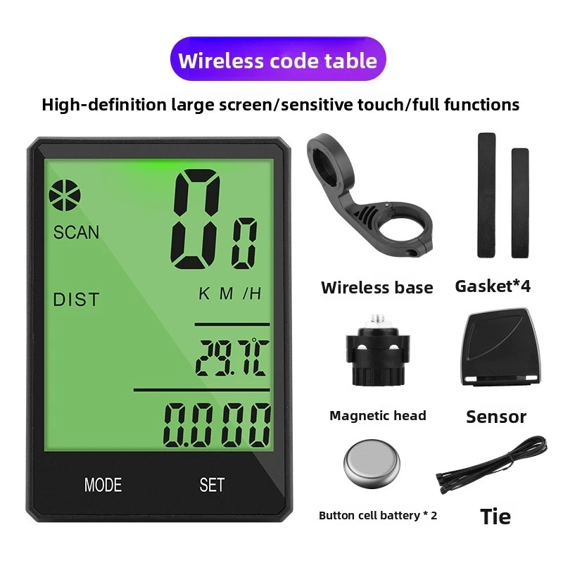 

New Wireless Bicycle Computer Outdoor Cycling Speedometer Odometer Waterproof Backlit Cycling Accessories