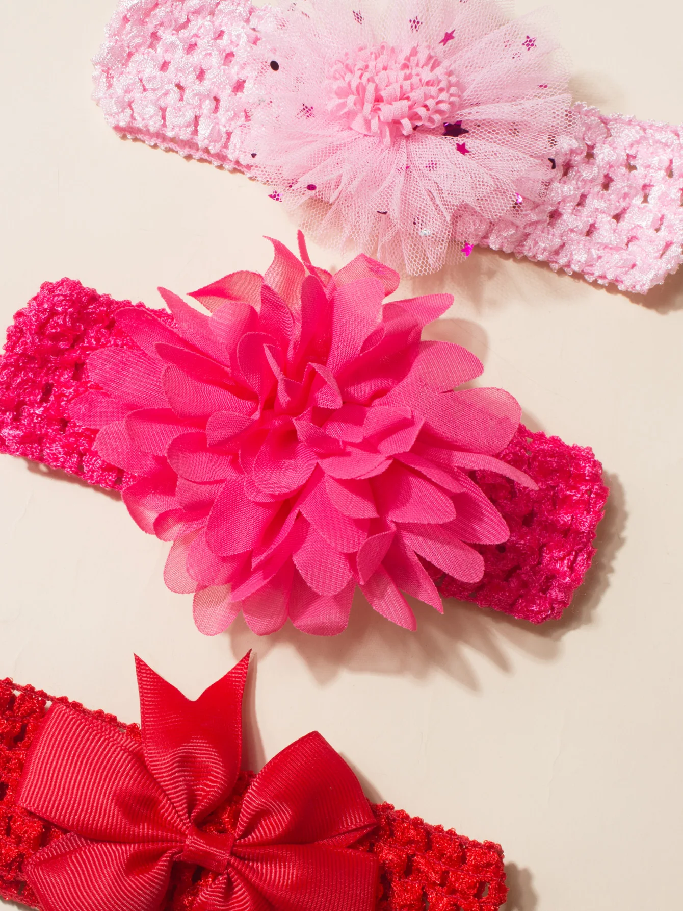 3 Pcs Baby Girl Headbands Set - Bow & Flower Headbands for Newborns to 3 - Year - Olds, Ideal for Toddler Girl Fall Clothes