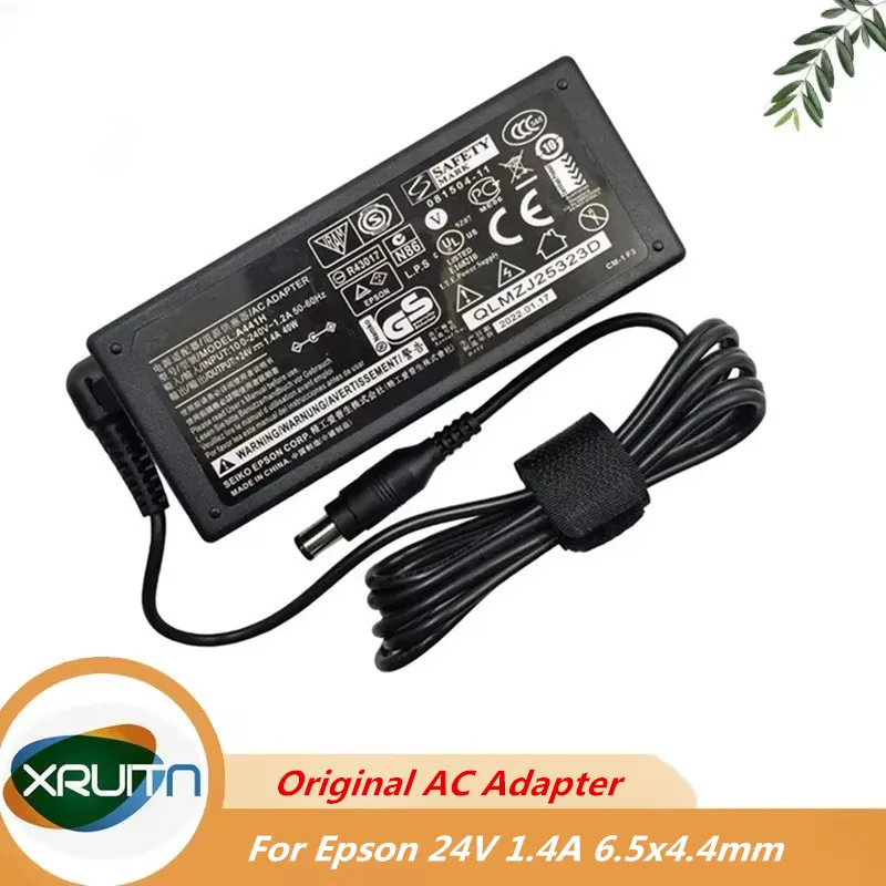 Adaptador ac genuíno a291b 2088630-00 a441h u1000ea 24v 1.4a 33.6w carregador para epson scanner v600 4180 2580 v500 4490 3590 2480