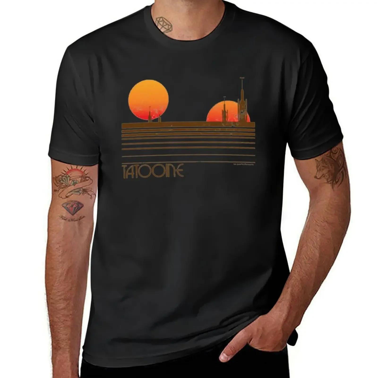 Tatooine Sunset T-Shirt plus size tops vintage graphic tee oversized t shirt man t shirt cotton t shirt men