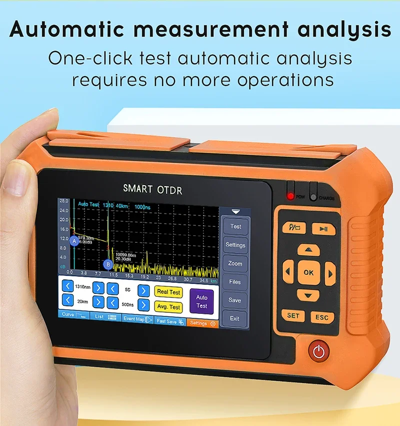 COMPTYCO OTDR AUA 562U/A 1625nm 22dB Fiber Optic Reflectometer Touch Screen 80KM VFL OLS OPM Event Map