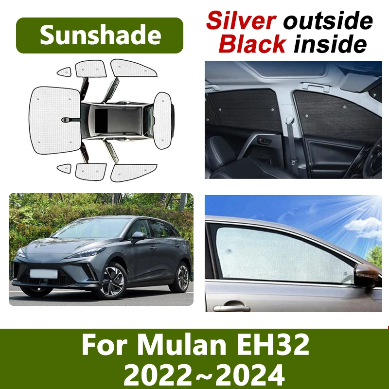 

Car Window Sun Visor For MG4 EV Mulan EH32 MG 4 2022~2024 UV Blocking Sunshade Heat Prevention Windshield Cover Car Accessories
