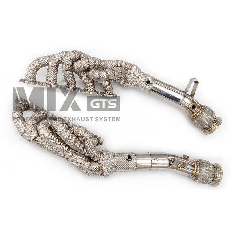 High quality Stainless Steel Auto Upgrade Exhaust Downpipe Performance Manifold for Audi R8 v8 v10 4.2L 5.2L 2010  Accessories