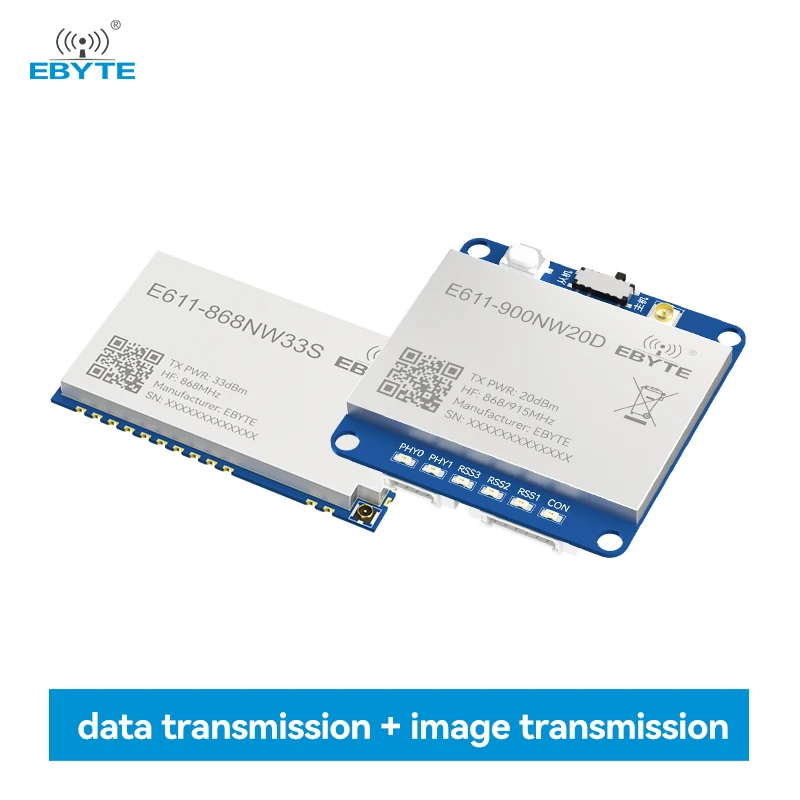 Data Transmission Image Transmission Module EBYTE E611-900NW20S E611-868/915NW33S 868/915MHz 16Mbps 2W Long-Distance
