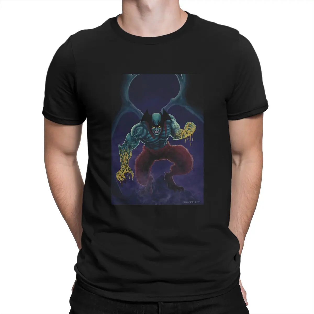 Novelty Japanese Network Animation T-Shirt for Men O Neck Cotton Devilman Crybaby Short Sleeve  Birthday Gift Clothing