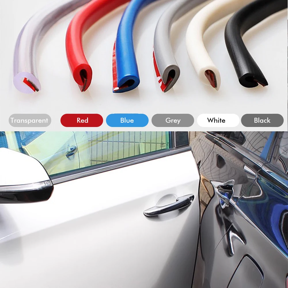 5M Car Door Protection Strip Side Protector Stricker Universal Door Edge Auto Edge Strip Protector Strips Rubber Sealing for SUV