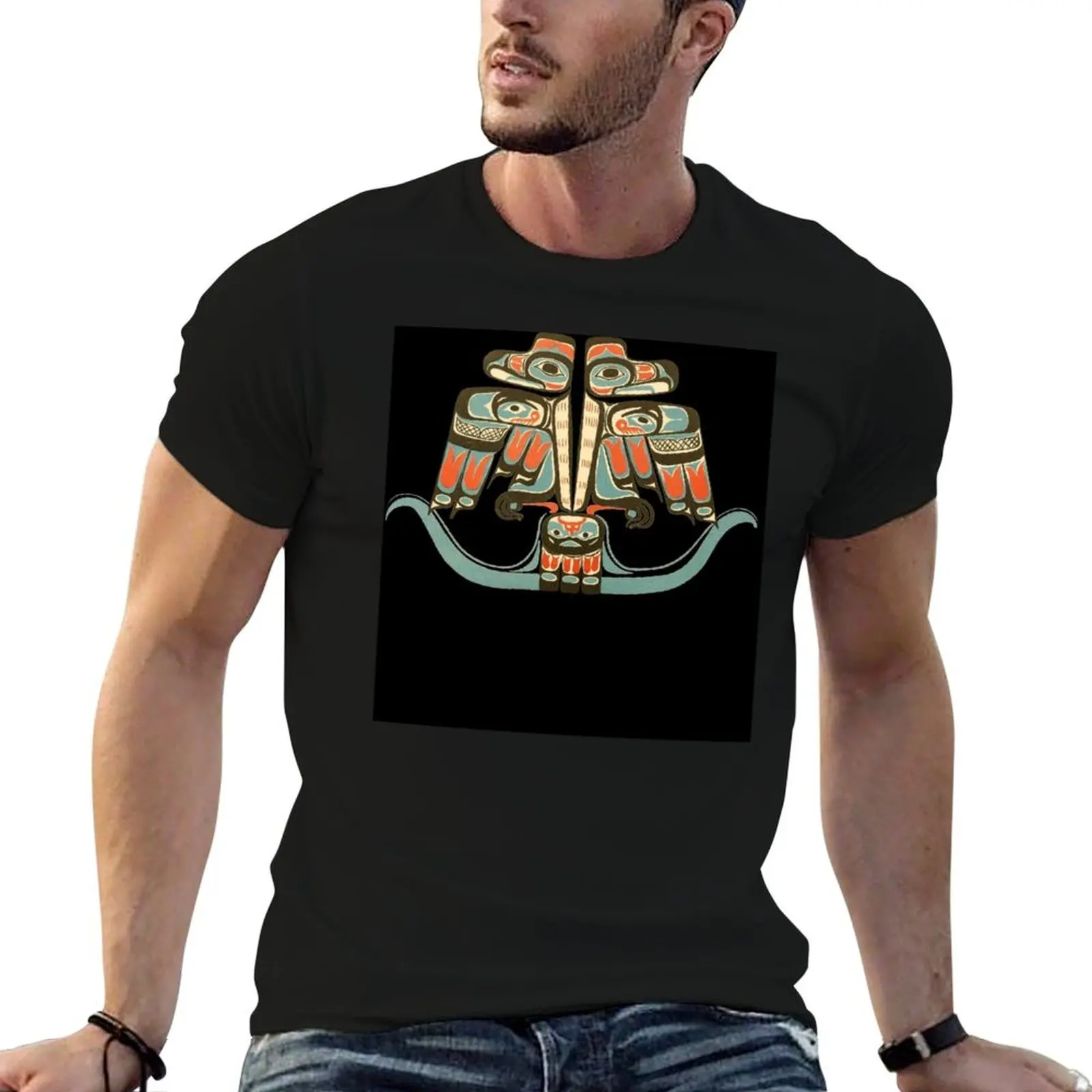 Northwest Native Art Haida - Tlingit Thunderbird T-Shirt Summer Sports Quick Dry T-Shirt