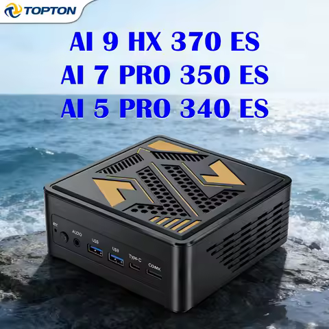 Gaming Mini PC AMD Ryzen AI 9 HX 370 ES AI 7 H 350 ES OCuLink USB4 2x2.5G LAN 2xPCIe Desktop Computer Gamer Windows 11 WiFi6E