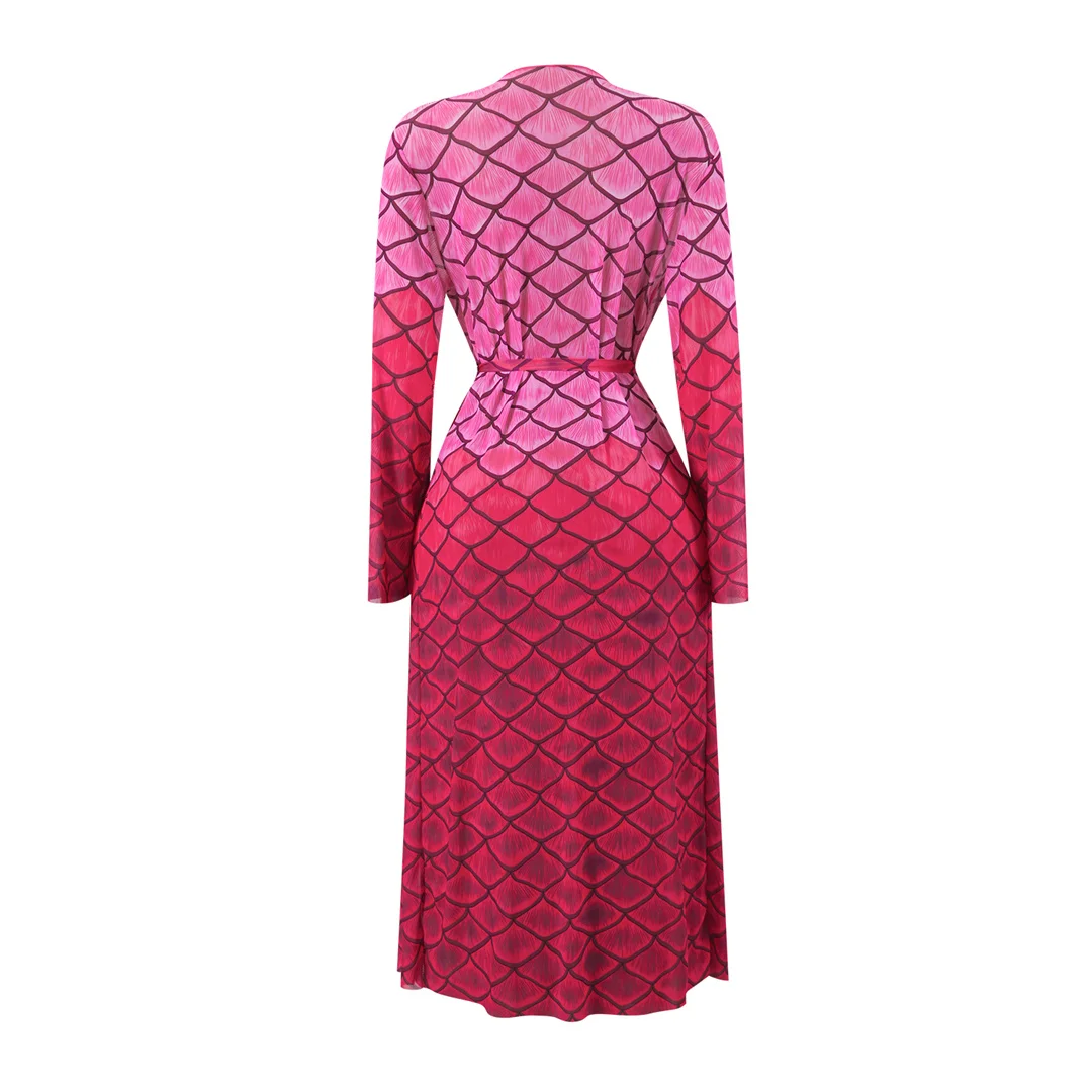 S - XXL, mit langen Ärmeln, bedruckt, mit Reißverschluss, einteiliger Badeanzug, Damen-Badebekleidung, gepolsterter Badeanzug, Badeanzug, Modell V7336. – Detail 7
