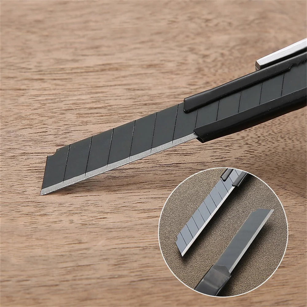 18mm Large Art Knife Knob Type Sharp  Wallpaper Knife Paper Cutter Tool Knife Box Opener Cutter Stainless Steel Art Knife