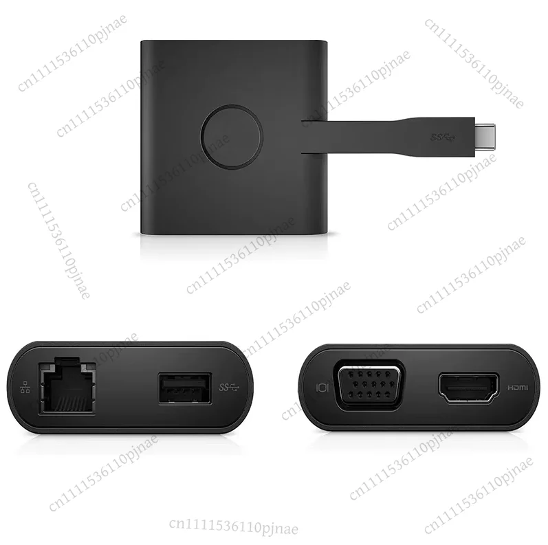 

Оригинальный адаптер-док Dell DA200 USB-C с HDMI, VGA, Ethernet и USB 3.0