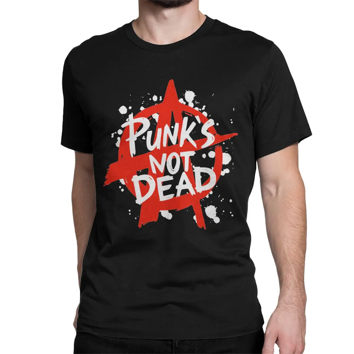 Men Women T-Shirts Punks Not Dead Hip Hop Leisure Cotton Tee Shirt Short Sleeve T Shirts O Neck Clothing 4XL 5XL 6XL