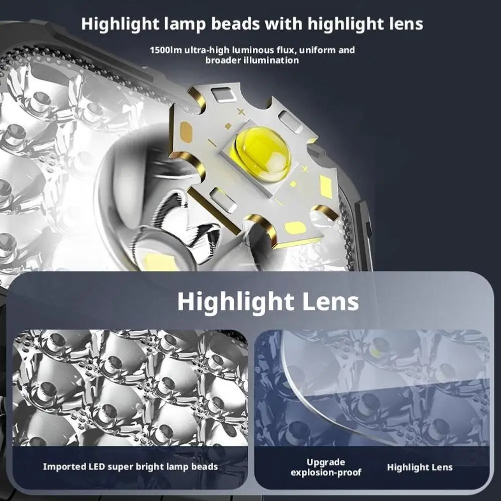   ไฟฉาย LED สำหรับเครื่องมือ Makita 18V Li-ion แบตเตอรี่ 15 ดวง ไฟทำงาน ไฟฉาย ไฟสปอตไลท์ ไฟฉุกเฉิน