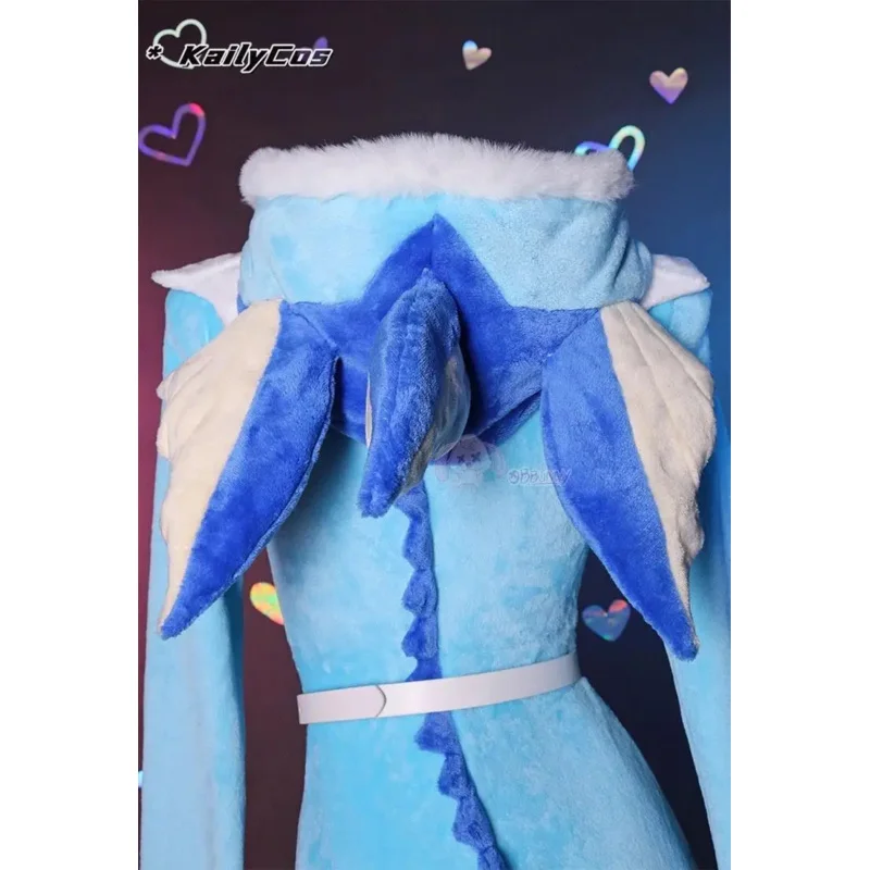 ชุดคอสเพลย์วีโปเรียนจากอนิเมะ QQ38 สำหรับผู้หญิง ชุดบอดี้สูทผ้าสักหลาดแบบมีฮู้ด พร้อมหางและถุงเท้า ชุดกระต่ายสาวน่ารัก ชุดนอนผ้าพลัฌนุ่มนิ่ม