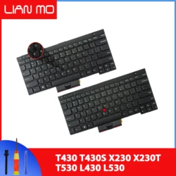 Replacement Keyboard for  T430 T430S T430i X230 X230i X230T W530 T530 L430 L530 Laptop Keyboard 04Y0490 04X1277 04X1315