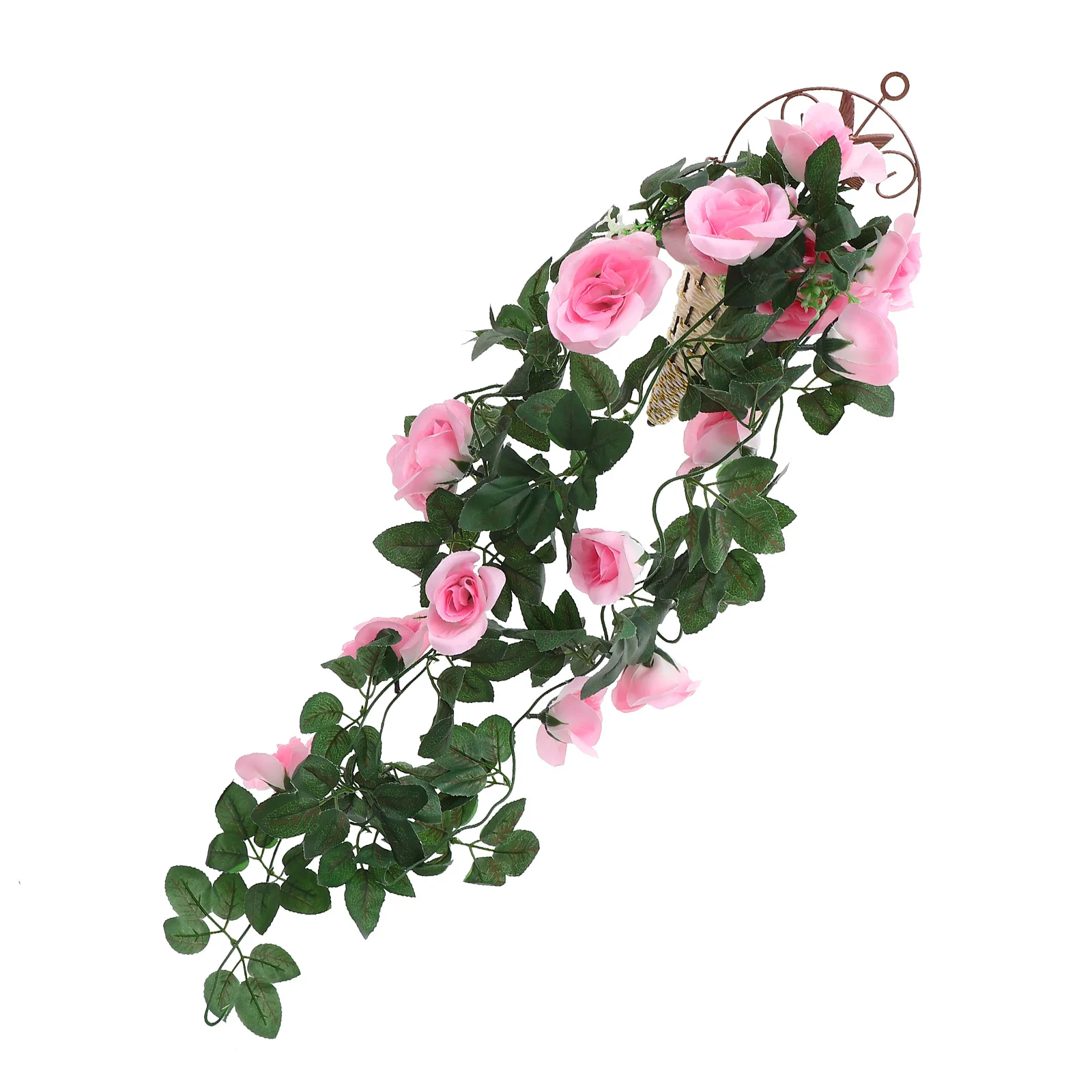 

1Set Fake Rose Flower Vine Hanging Artificial Flower Vines for Garden Balcony Cafe Restaurant Aisle Wedding Decoration