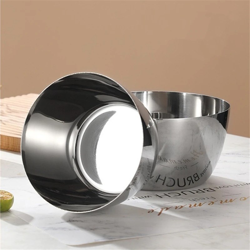 

Серебристый, золотой, корейская миска для рамэна из нержавеющей стали, миски для фруктов, лапши, супа, тарелки для еды, бытовая кухонная посуда, посуда