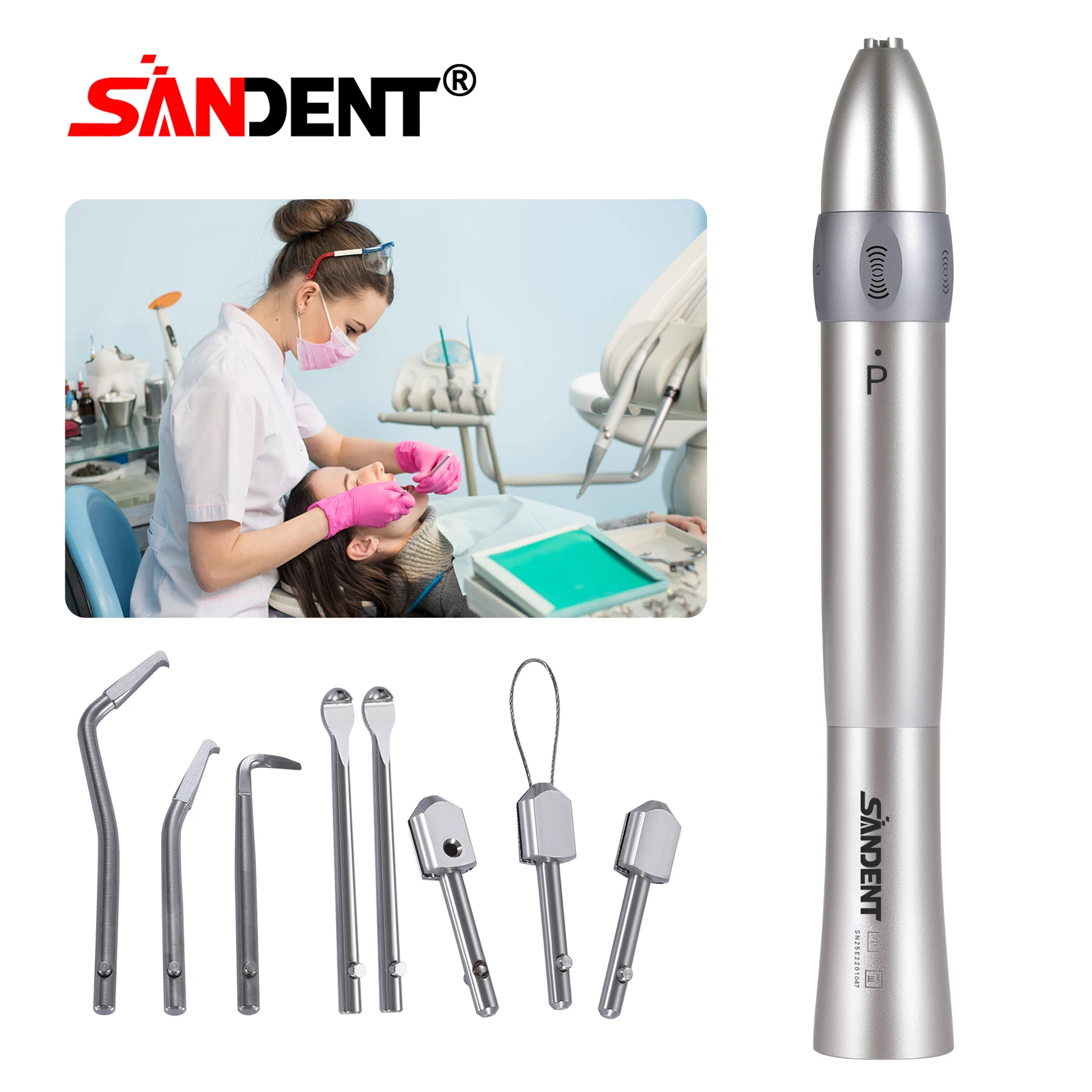SANDENT Dental Automatic Crown and Bridges Removal Tool Fit Dental Motor Dental & Chair Electric Air Motor