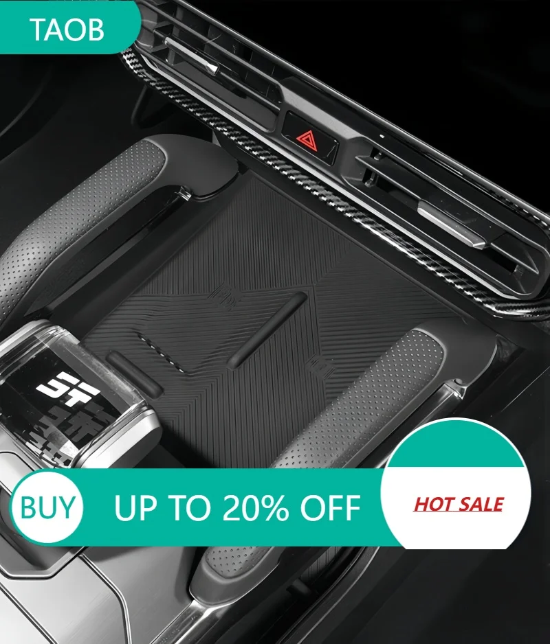 New High Quality Auto Car All-inclusive Wireless Charging Silicone Pad Fit For Jetour Traveler T2 2023-2025 Modified Car Interio