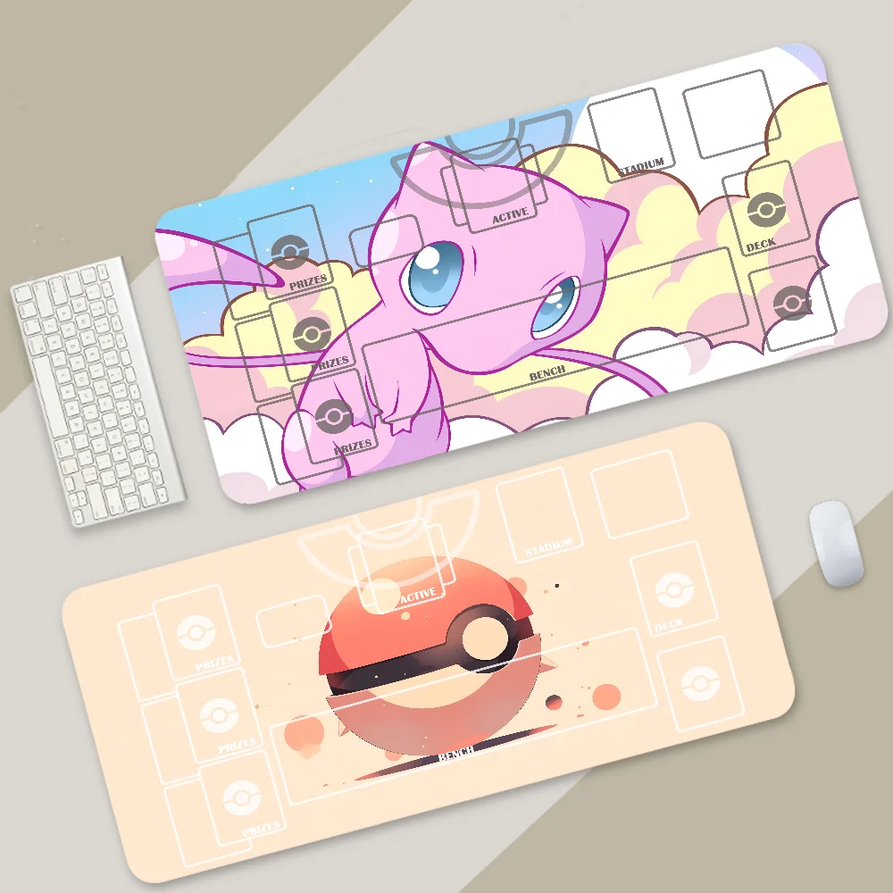 Hot Anime P-Pokemon Mousepad Mouse Mat Desk Mat With Pad gaming accessories Prime Gaming XXL Keyboard Pad