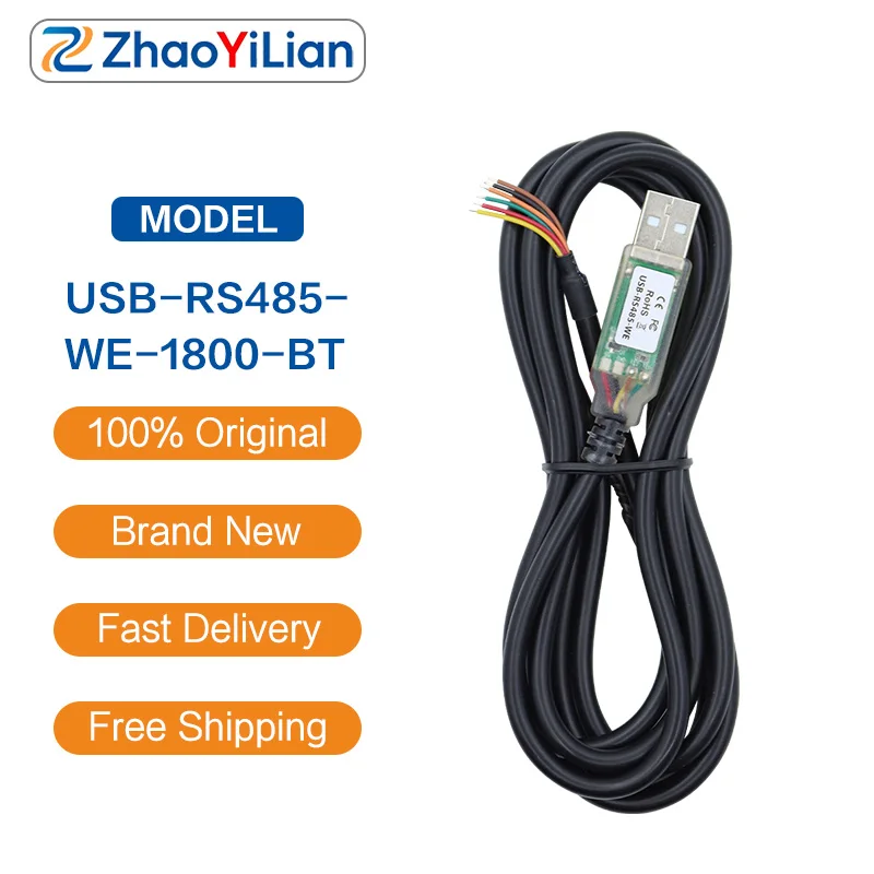 FOR FTDI USB‑RS485‑WE‑1800‑BT Cable USB To RS485 UART Converter FT232RQ Serial Communication Transfer Cable In Stock