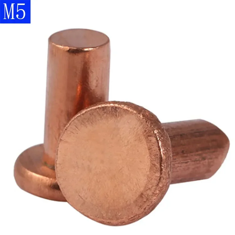 M5 5mm غاطسة رئيس شقة الصلبة النحاس برشام الجوز إدراج المكسرات