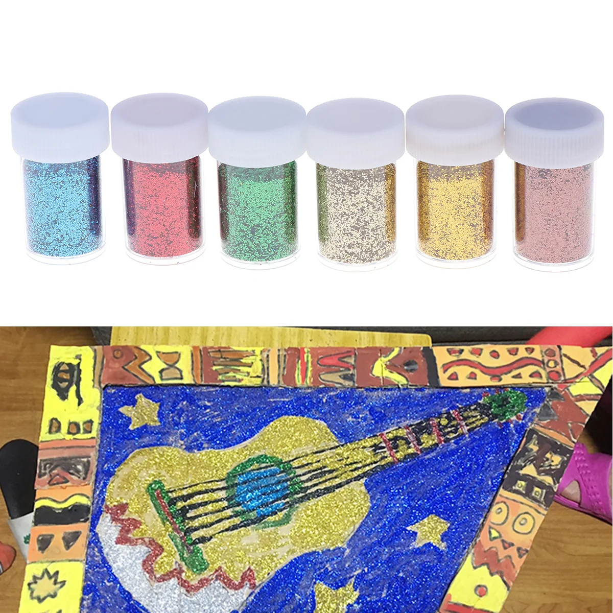 

'S Diy Sequin Painting Gold Powder Colorful Granule Shape Glitter Shakers Craft Art Decorative Masks