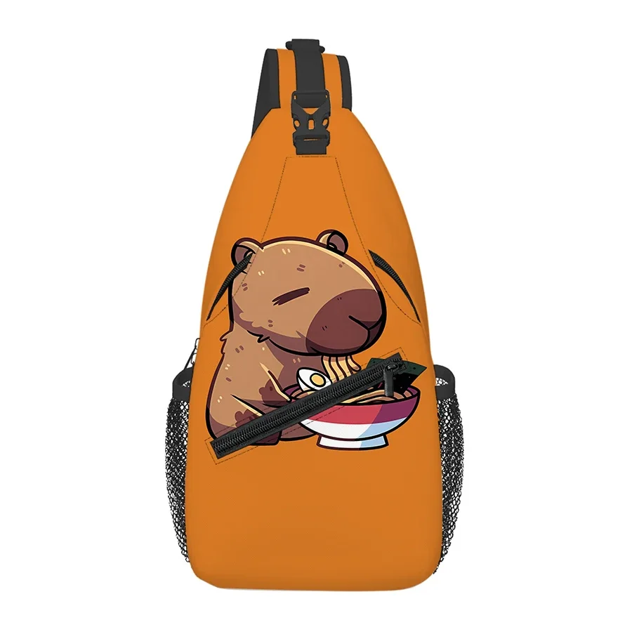 

Cute Kapibala Big Chest Bag Men's and women's Best Gifts 3D Cartoon Large Capacity Outdoor Sports Leisure Fashion Backpack