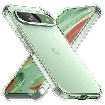 Transparent Shockproof Case for Google Pixel 10 9 Pro XL 8 7 6 Pro 10a 9a 8a 7a 6a Airbag…