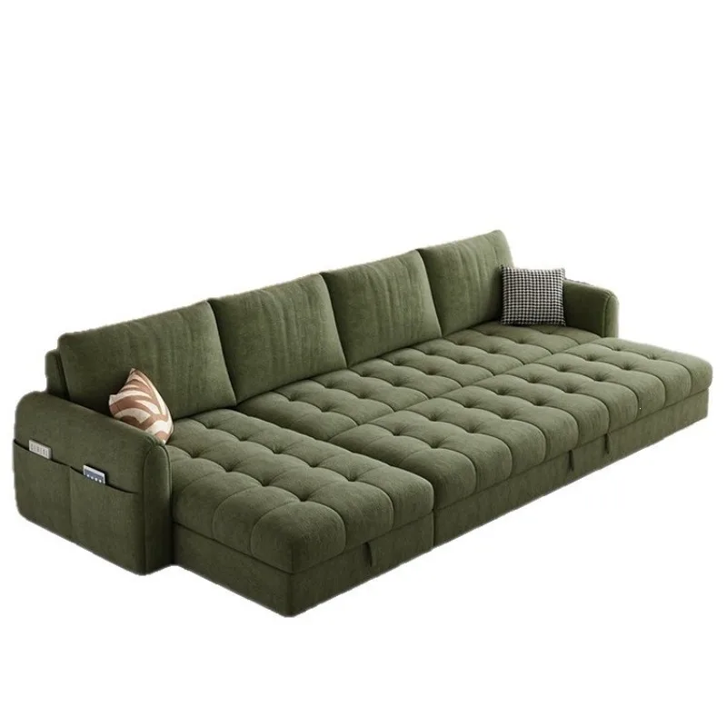 Living room small apartment multi-functional dual-purpose storage sofa bed princess combination