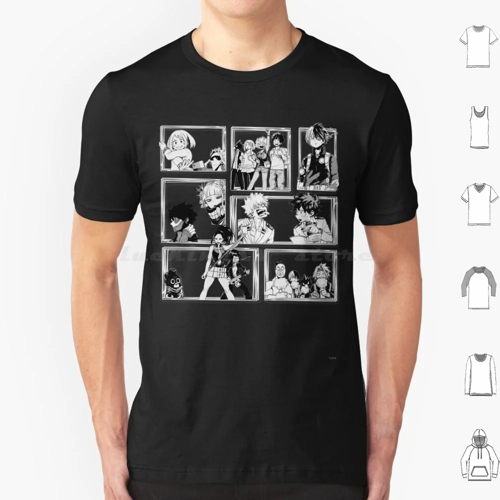Cute Collage T Shirt 6xl Cotton Cool Tee Bnha Bnha Mha Boku No Hero Academia Deku Kacchan Bakugo Ochako Yayorozu Kaminari Jurou