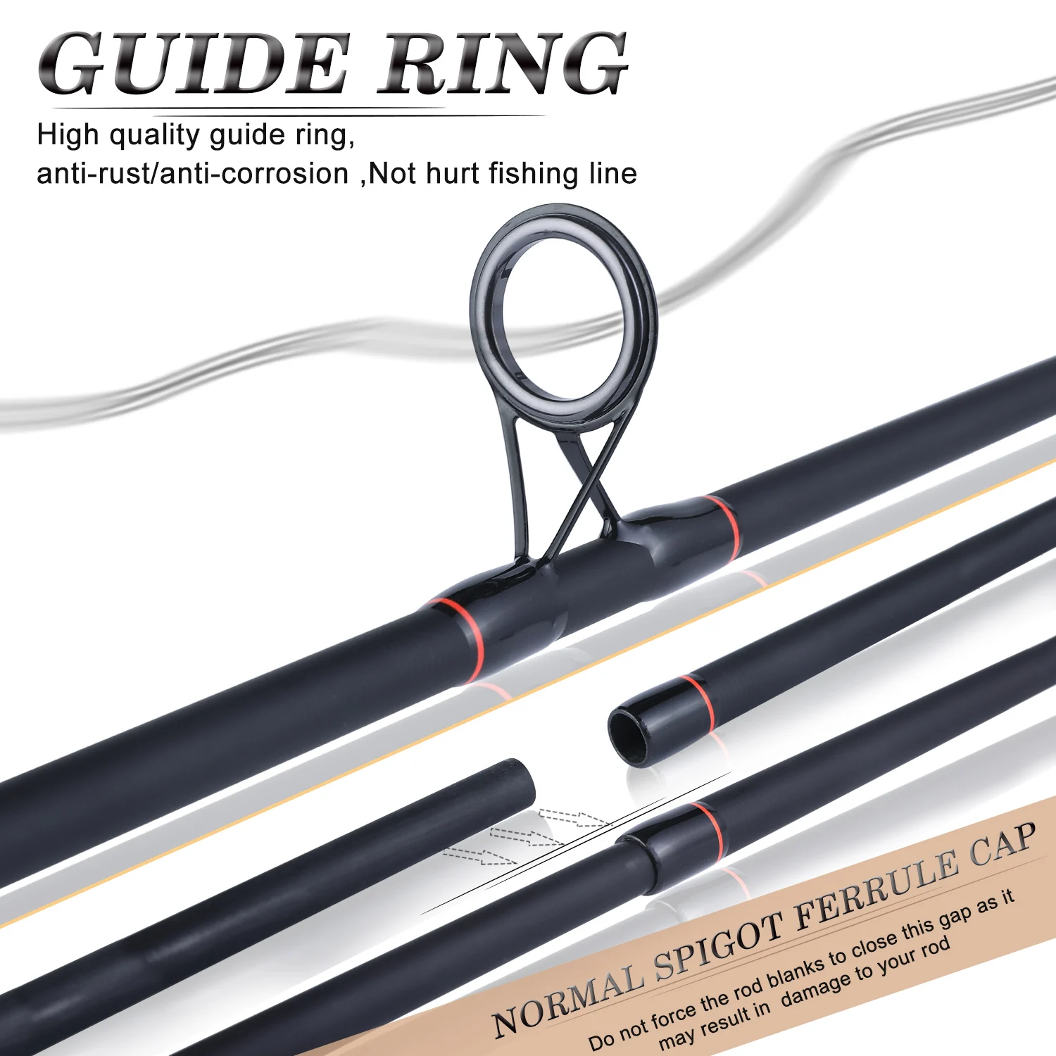 Sougayilang Carp Fishing Rods 3.0M/ 3.6M High Carbon Fibe Feeder Fishing Rod Max Drag 15Kg Travel Fishing in The Pond and River