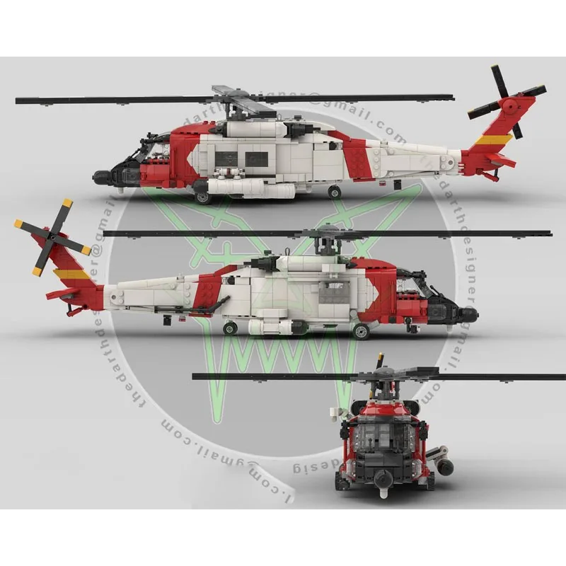 

MOC-229660New Military 1:35 Helicopter Building Blocks Model 1084 PartsMOC Creative Boys Kids Birthday Building Blocks Toy Gifts